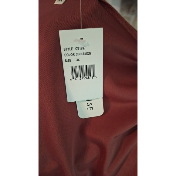 CURVY SENSE NWT Rose Velvet‎ Zip Hoodie 3X NEW - Picture 6 of 7